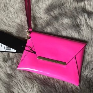 BCBG mini Harlow Neon Wristlet